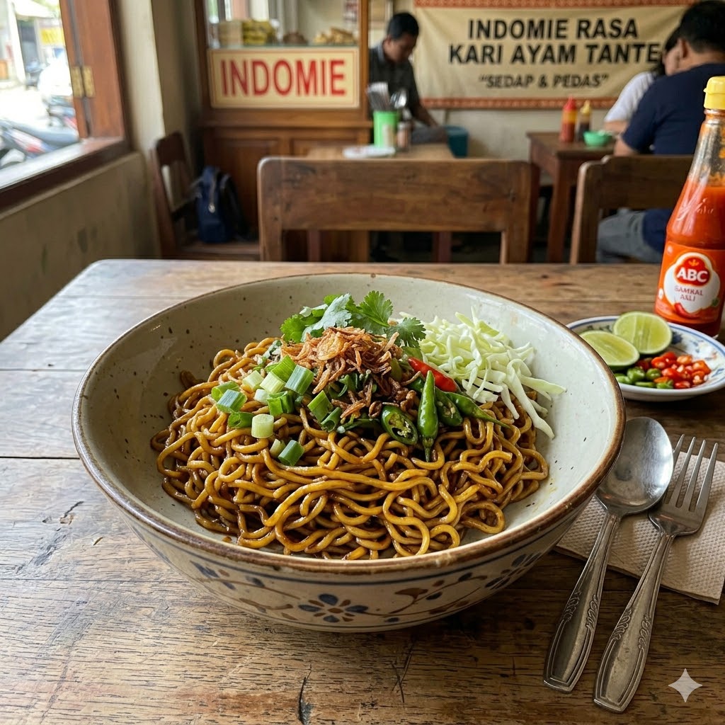 Indomie Goreng Tante Tanpa Telur